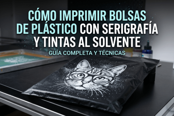 Portada Cómo imprimir bolsas de plástico con serigrafía y tintas al solvente